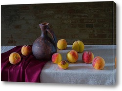   Картина С персиками и кувшином
