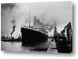   Картина Титаник идущий из Саутгемптона,Ирландия 1912