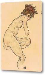   Картина Сидящая обнаженная с cогнутым левым коленом