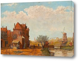   Картина Торговая деревня