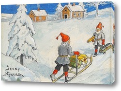   Картина Рождественские гномы.
