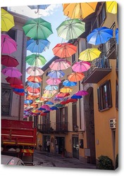   Картина Улочка с зонтиками