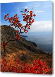   Картина японский мотив Крымских гор