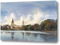  Старая Тула. Вид на кремль и Казанскую церковь