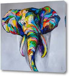   Картина Цветной слон
