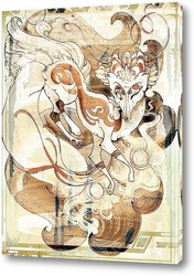   Картина Кицунэ - японская лиса