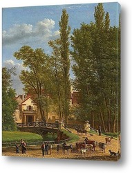   Картина Мост в деревню