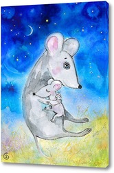   Картина Мама мышь и  мышонок