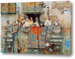   Картина Карнавал в Риме, 1881