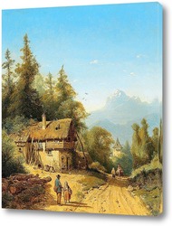   Картина В Альпах