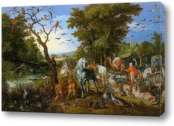    Ной собирает животных для ковчега (1613)
