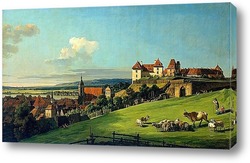    Вид Пирны с замка Зонненштайн