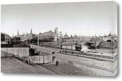   Картина Вид Кремля со ступеней Храма Хрисиа Спасителя. 1900-е