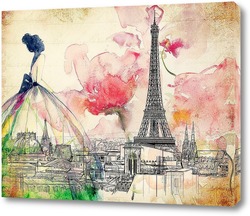  Эйфелева башня в Париже
