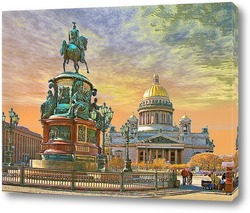   Картина Санкт-Петербург. Исакиевский собор.