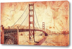   Картина мост Золотые Ворота