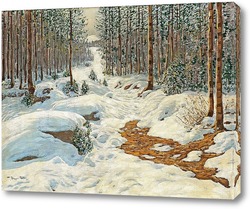   Картина Зимний лес