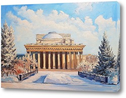 Оперный театр новосибирск рисунок