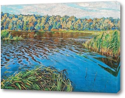   Картина Вид на озеро