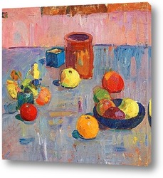   Картина Натюрморт с фруктами и горшом