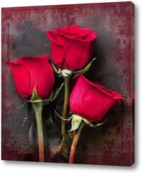   Картина Букет красных роз