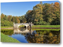   Картина Висконтиев мост в Павловском парке.