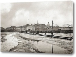  Картина Трамвайная переправа по льду Невы 1902  –  1907