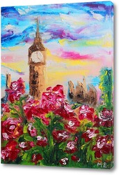   Картина Лондон в розах