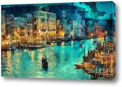   Картина Венеция. вечер