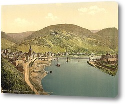    Бернкастель и Бург Ландсхут, Мозель долина, Германия. 1890-1900 гг