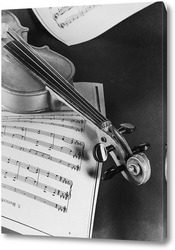   Картина Скрипка и ноты