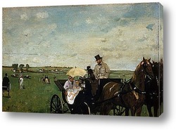   Картина На загородных скачках.1872