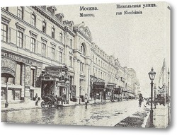   Картина Никольская улица,начало 20 века