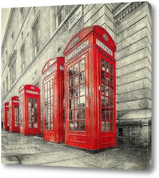   Картина Телефонные будки