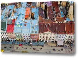   Картина Вид с городской ратуши во Львове