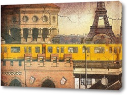   Картина Желтый поезд