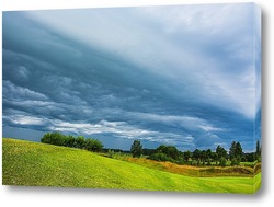  Горная Река в Грозовой День