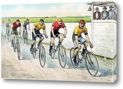   Картина Велосипедисты, финиш 