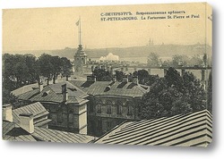   Картина Вид на Петропавловскую крепость с крыш окрестных домов