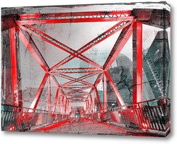   Картина Стальная конструкция моста 