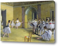   Картина Танцы в опере на улице Пелетье, 1872