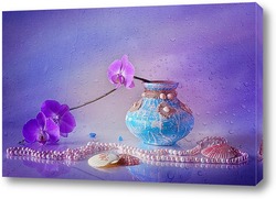  Картина С орхидеей и ракушками