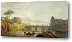   Картина Мост и замок Святого Ангела в Риме