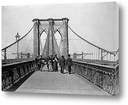   Променад по Бруклинскому мосту,1898г.