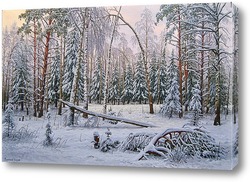    Снежный лес