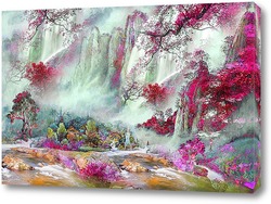  Картина Прекрасный водопад