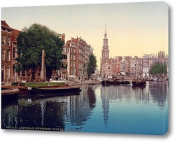   Картина Амстердам, Мунтплейн с Мунтторен
