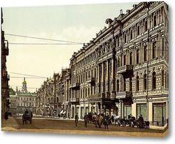   Картина Николаевская улица, Киев,1890-1900