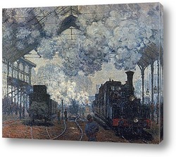    Прибытие поезда(вокзал Сен-Лизар),1877г.