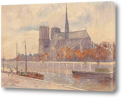   Картина Нотр-Дам, Париж, 1912